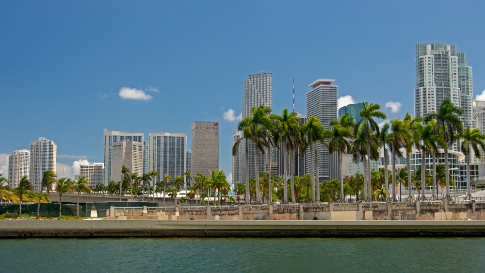 Skyline of downtown Miami, Miami, Florida, USA (Andre Seale / VWPics via AP Images)