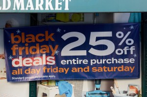 Deals ranged from 25-50% discounts in New York City on Black Friday.