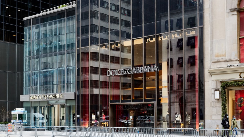 Dolce and Gabbana in New York City on Black Friday, 2020.