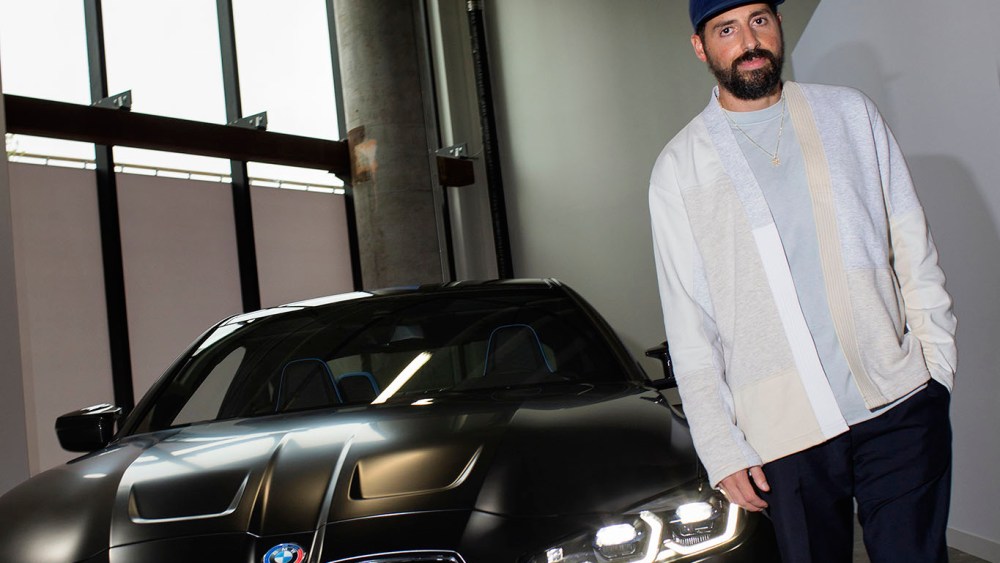 Ronnie Fieg with his BMW Collaboration, NYC.
