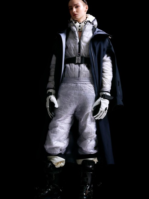 Dyneema Composite Fabrics, offering lightweight strength and performance, feature in Moncler's Fall-Winter 2020 Grenoble skiwear collection.