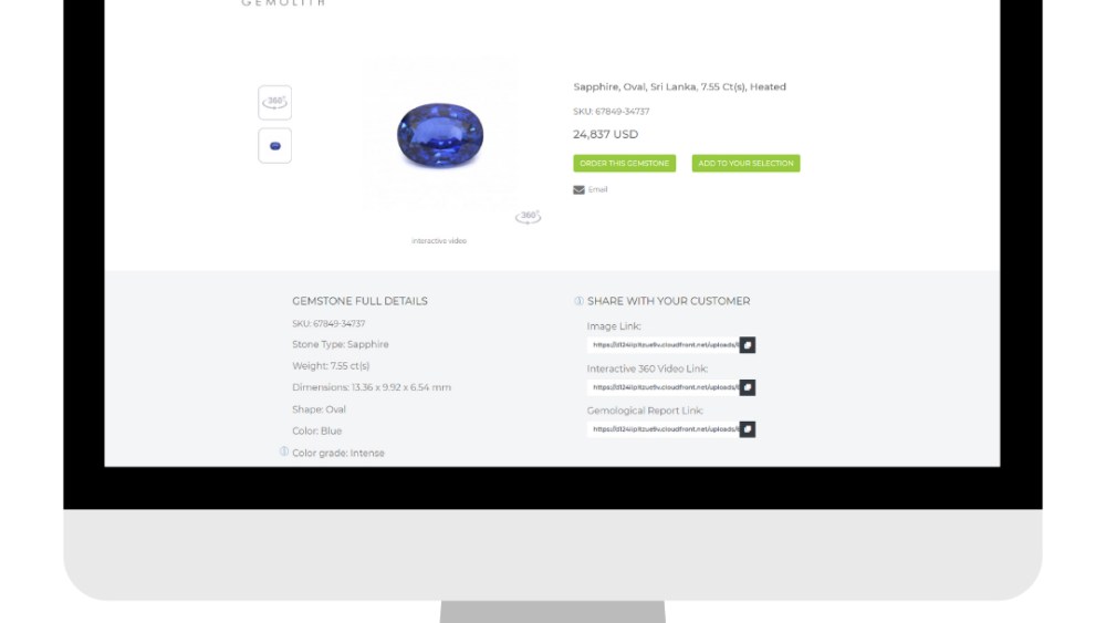 GemCloud's Gemolith B2B marketplace for colored gemstones