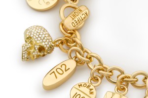 Damien Hirst limited-edition pill bracelet with diamond skull.