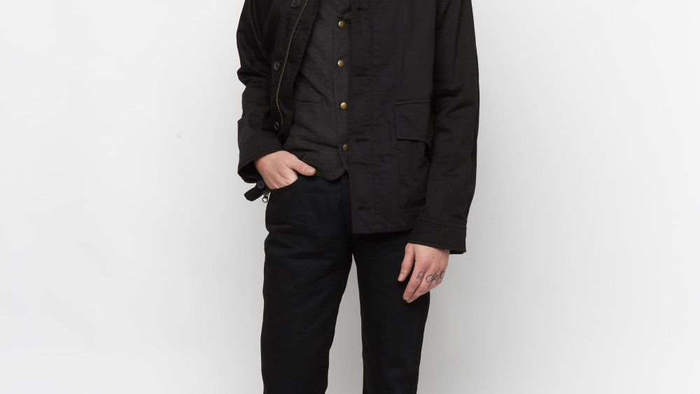 A look from Billy Reid's capsule for Mumford & Sons.