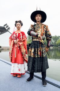 Attendees at the Xitang Hanfu Festival in China.