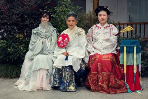 Attendees at the Xitang Hanfu Festival in China.