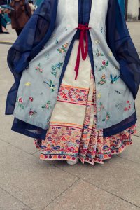 Attendees at the Xitang Hanfu Festival in China.