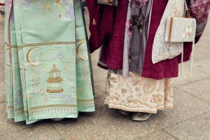 Attendees at the Xitang Hanfu Festival in China.