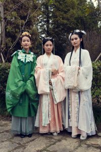 Attendees at the Xitang Hanfu Festival in China.