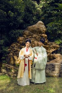 Attendees at a Hanfu gathering in Shanghai.