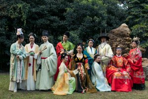 Attendees at a Hanfu gathering in Shanghai.