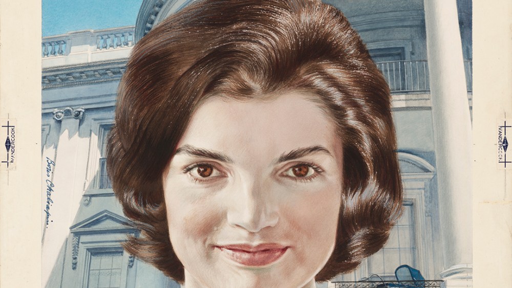 Jacqueline Kennedy Onassis by Boris Chaliapin