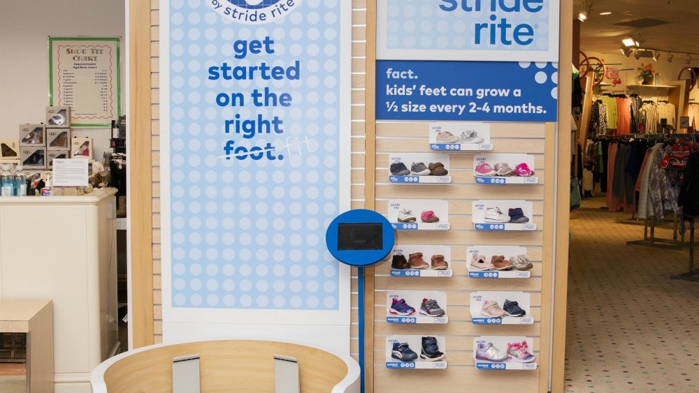 Twenty Dillard's stores now have Stride Rite's Fit Zone tech