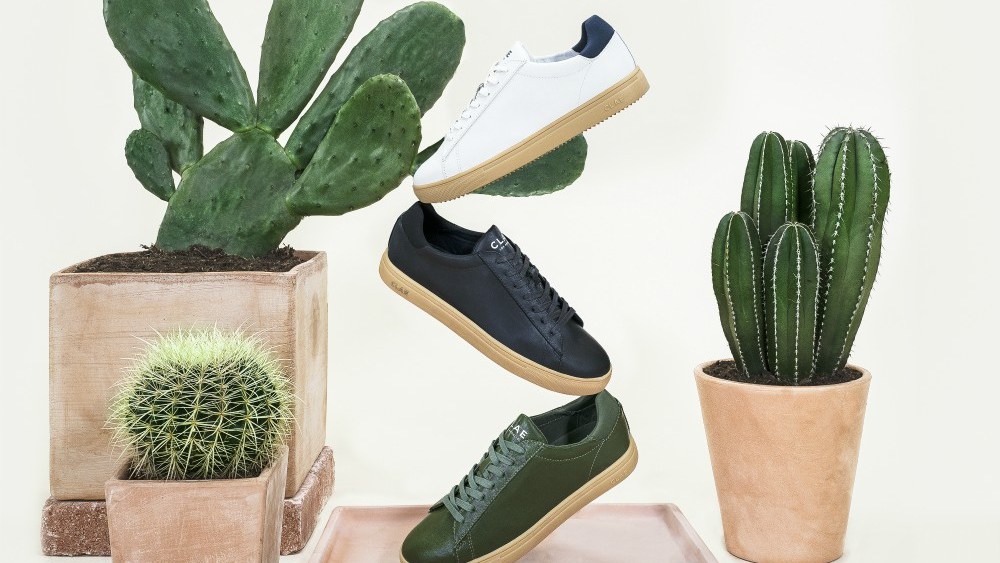 On Friday, Los Angeles-based sneaker brand Clae debuted a lace-up sneaker made from cactus leather cultivated in Mexico by Desserto.