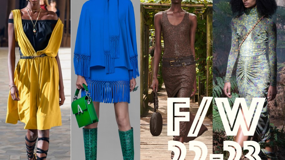 Soothing yet conservative evergreen colors make up global trend forecasting agency WGSN’s forecast for Fall/Winter 22-23.