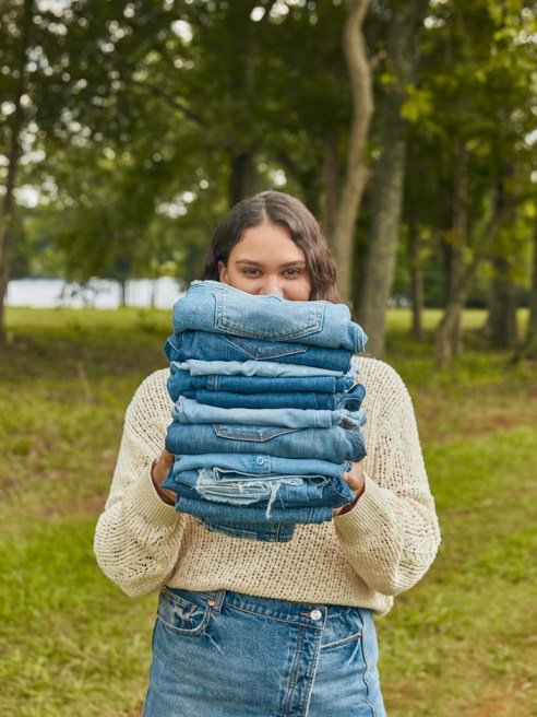 Cotton Incorporated's Blue Jeans Go Green kicked off its second-annual Denim Stack Challenge to promote responsible textile recycling.