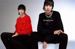 A look from Givenchy's teaser capsule collection by Matthew Williams