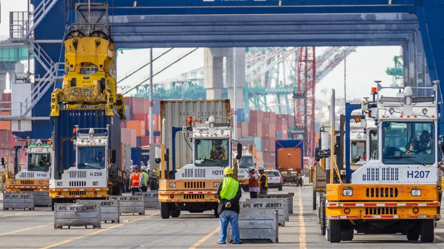 A glut of imported goods headed to stores and online merchants ahead of the holiday season has created a bottleneck at major U.S. ports.