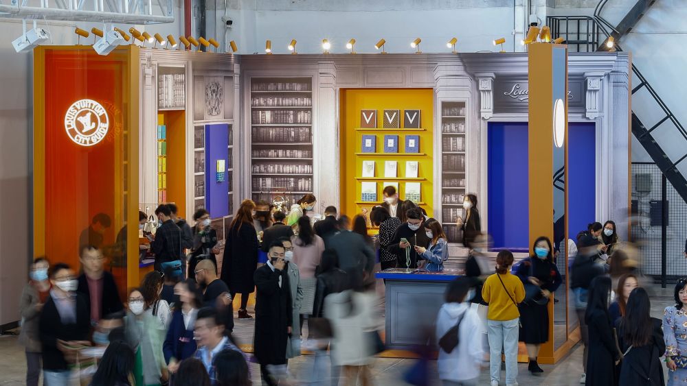 Louis Vuitton bookstore pop up at West Bund art fair.