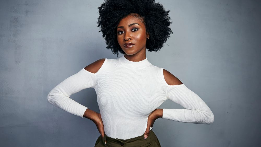 Jayme Lawson poses for a portrait to promote the film "Farewell Amor" at the Music Lodge during the Sundance Film Festival on Saturday, Jan. 25, 2020, in Park City, Utah. (Photo by Taylor Jewell/Invision/AP)