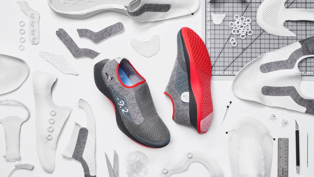 The Allbirds x Staple shoe.