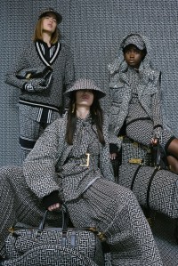 Olivier Rousteing shooting Balmain Pre-Fall 2021 collection in the windows of its Rue Saint-Honoré boutique.