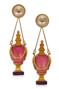 Oversized Faux Pearl and Resin Earrings