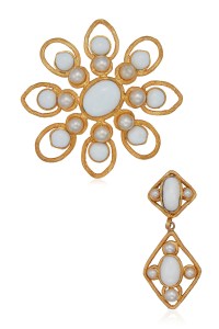 Faux Pearl and Gripoix Glass Jewelry