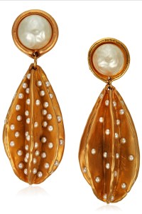 Faux Pearl Pendant Earrings