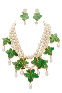 Set of Gripoix Glass and Faux Pearl Jewelry