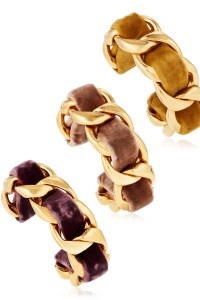 Set of Three Velvet Cuff Bracelets