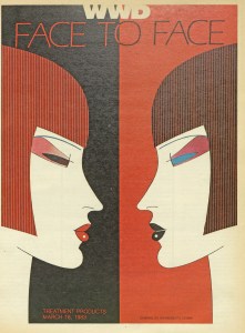 WWD Beauty. Face To Face. Drawing by Kichisaburo Ogawa.