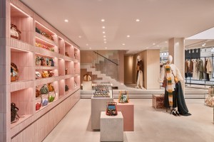 The new Loewe boutique on Rue Saint-Honore in Paris.