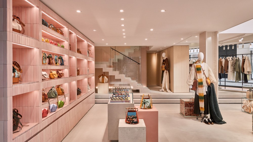 The new Loewe boutique on Rue Saint-Honore in Paris.