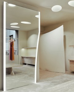Irregular shapes are the norm in the two-level store.
