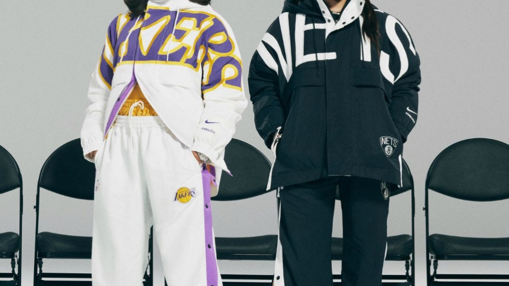 Nike and Ambush teamed up on a collection of L.A. Lakers and Brooklyn Nets apparel.