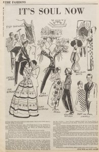 The 1969 “Soul Food Supper” for the Free Souther Theater, illustrated by Charlene Glascock.
