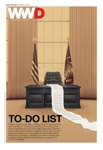 November 4, 2020 WWD Page One. Photo illustration by Alex Bandoni.
