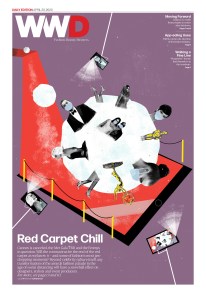 April 20, 2020 WWD Page One. Illustration by Nate Kitch.