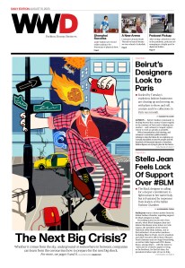 August 10, 2020 WWD Page One. Illustration by Amber Day.
