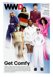 October 26, 2020 WWD Page One. Photo collage by Jillian Sollazzo.