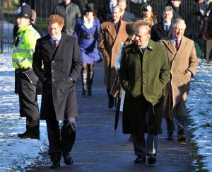 25th December 2010 Norfolk UK
The British royal family headed by Queen Elizabeth attend the Christmas Service at St Mary's church in the grounds of The Sandringham Estate, the Queens Norfolk retreat. (Express Newspapers Via AP Images)