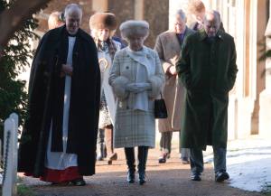 25th December 2010 Norfolk UK
The British royal family headed by Queen Elizabeth attend the Christmas Service at St Mary's church in the grounds of The Sandringham Estate, the Queens Norfolk retreat. (Express Newspapers Via AP Images)