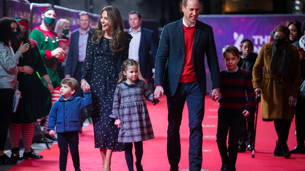 Photos of Prince William, Kate Middleton, Prince George, Princess Charlotte and Prince Louis at the London Palladium