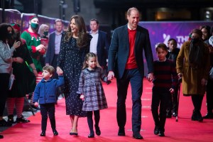 Photos of Prince William, Kate Middleton, Prince George, Princess Charlotte and Prince Louis at the London Palladium