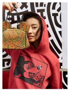 Kōki in an image from the Coach Presents Disney Mickey Mouse x Keith Haring cookbook.