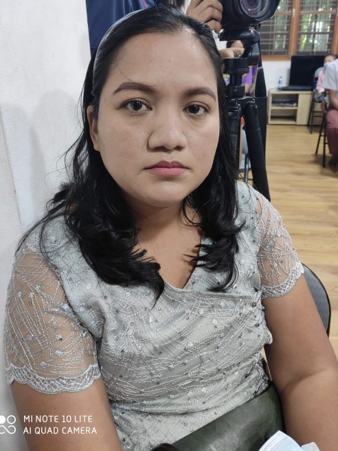 Win Theingi Soe is a union leader at her factory in Myanmar.