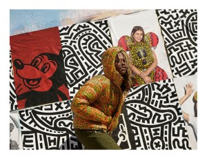 Myles O'Neal in an image from the Coach Presents Disney Mickey Mouse x Keith Haring cookbook.