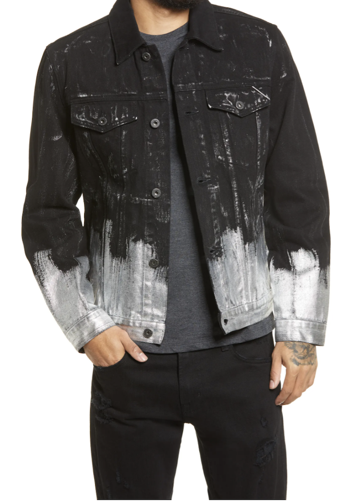 Rivet rounded up some of the top painted denim looks for men and women, featuring paint splattered jeans and denim jackets with artwork.