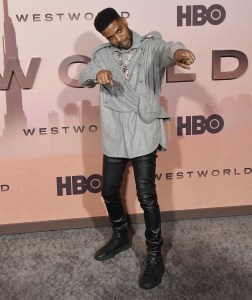 Kid Cudi arrives at the HBO's WESTWORLD Season 3 Premiere held at the TCL Chinese Theatre in Hollywood, CA on Thursday, ​March 5, 2020. (Photo By Sthanlee B. Mirador/Sipa USA)(Sipa via AP Images)